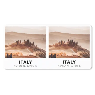 Produktbild von MuchoWow® Schreibtischunterlage Italien - Toskana - Landschaft 80x40 cm - XXL Mauspad - Gaming Mauspad