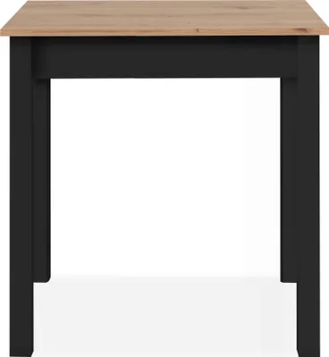 Obrázok produktu pre finori jedálenský stôl Capri 81B biely obdĺžnikový s melamínovým povrchom VxŠxH 76x90x67 cm, farba: Imitácia dub Artisan / čierna