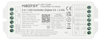 Produktbild von Miboxer PZ5 Controller (Zigbee 3.0+2.4G) bis max 20A DIM/CCT/RGB/RGBW/RGB+CCT