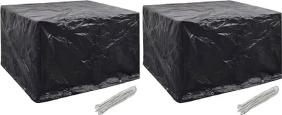 Produktbild von Gartenmöbel-Abdeckungen 2 Stk. 8 Ösen 135x135x90 cm