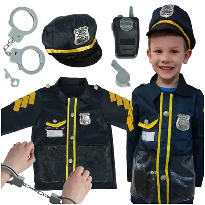 Obrázok produktu pre Karnevalový kostým policajt sada putá 3-8 rokov