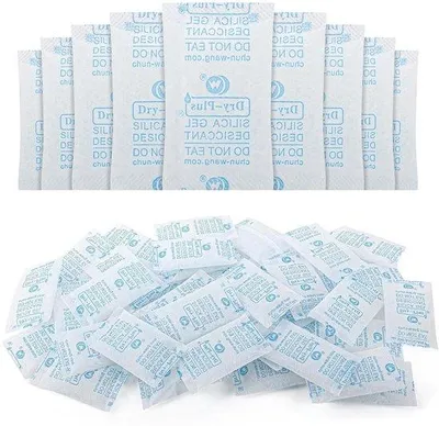 Image de Sachets de gel de silice 5 g x 60 pièces - Déshumidificateurs alimentaires - Gel de silice - Billes de silice - Produits de consommation courante - Produits alimentaires - Protection contre l'humidité