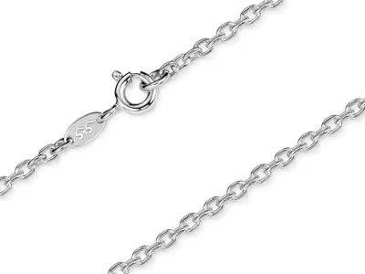 Produktbild von SILBERKETTEN STORE Erbskette 2,2mm - 925 Silber, Länge wählbar von 38-90cm - 55cm