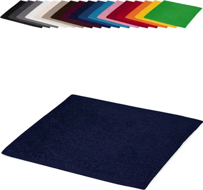 Produktbild von Seiftuch 30x30 cm Waschlappen Seifhandtuch 100% Baumwolle, Farbe: Dunkelblau