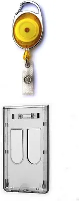 Produktbild von 1x GELB Transparent Ausweisset Ausweisjojo Zipper Jojo Auswelter Kartenhülle Ausweishülle