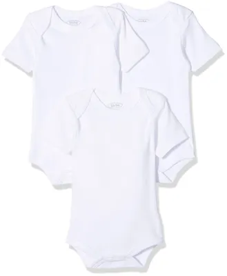 Produktbild von Playshoes Unisex Kleinkind Body Multipack Baby-Body, weiß 1/4-Arm 3er Pack, 50-5