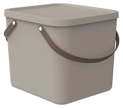 Produktbild von Rotho Aufbewahrungsbox 40L Albula - Kunststoffbox mit Deckel - Stapelbox 39,5 x 38,0 x 34,0 cm - Plastikbox Ordnungsbox Allzweckkiste