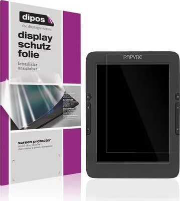 Produktbild von 2x Schutzfolie für Grammata Papyre 630 klar Displayschutzfolie Folie Display Schutz dipos