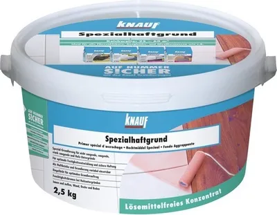 Produktbild von Knauf Spezialhaftgrund lösemittelfreier Kunstharzdispersion Haftgrund für Innen und Außen auf Holz- und Fliesenuntergründen 2,5 kg