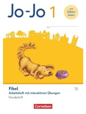 Obrázok produktu pre Jo-Jo Fibel 1. Schuljahr - Allgemeine Ausgabe 2023 - Arbeitsheft mit interaktiven Übungen in Grundschrift