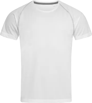 Produktbild von Stedman ST8030 | Herren Active Team Raglan, 100% ACTIVE-DRY° Polyester - Farbe: White - Größe: XL