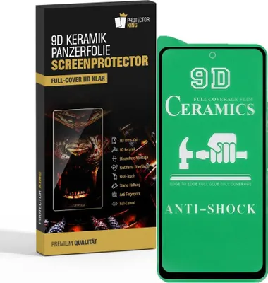 Produktbild von 6x 9D Keramik für Xiaomi Mi 10i FULL-COVER Panzerfolie Displayschutz Panzerschutz Schutzfolie Displayfolie Folie ANTI-SHOK ANTI-BRUCH-ANTI-STOß