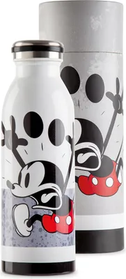 Produktbild von Gilde Thermoflasche, "Mickey I am", Edelstahl, schwarz, , H. 21,5 cm, D. 6,5 cm  81328