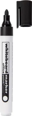 Produktbild von 5x Whiteboard Marker 1-5mm Rundspitze schwarz 10 Stk.