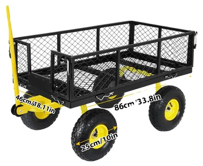 Produktbild von Gartenwagen, 400 kg Tragfähigkeit, Geländereifen, 1 Stück