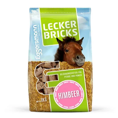 Produktbild von Eggersmann Lecker Bricks Himbeer, Adult, 1 kg, Haferschälkleie 45,7 % Weizenkleie 39,7 % Calciumcarbonat 7,8 % Rübenmelasse 5,0 % Rote Bete..., 1 Stück(e), 9,4%, 13%