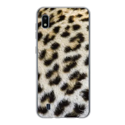 Produktbild von MuchoWow® Handyhülle Schutzhülle Hülle für Samsung Galaxy A10 Nahaufnahme Mantel Leopard Silikon Softcase Handy Hülle - Schutzhülle