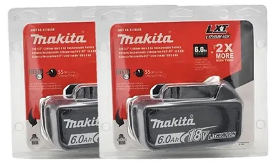 Obrázok produktu pre Batérie, kapacita 6000 mAh, inteligentné nabíjanie, 2 kusy - 18 V, 6 Ah