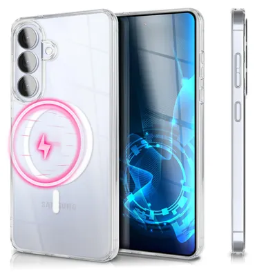 Immagine prodotto di NALIA Custodia magnetica trasparente per Samsung Galaxy S26 – Sistema MagPower (compatibile con MagSafe) – Elegante effetto vetro – Marchio di Berlino