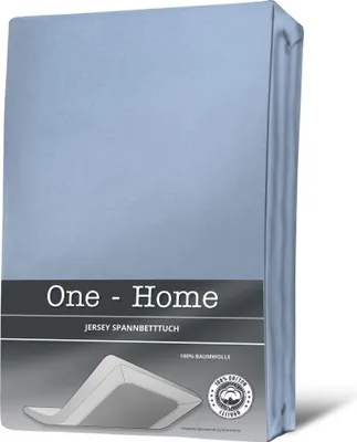 Produktbild von Jersey Spannbettlaken Spannbetttuch Baumwolle 90x200 140x200 180x200 & Topper..., Größe:90 - 100 x 200 cm, Farbe:Hellblau