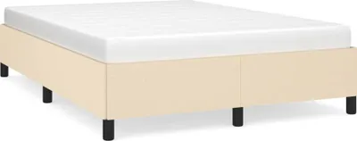 Obrázok produktu pre vidaXL Rám postele bez matraca krémový 140x190 cm látka