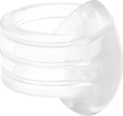 Produktbild von WAGNER Türpuffer RING 4tlg. Set - Ø 18 x 24 x 15 mm, elastisch, transparent, Klinken Ø 18 mm, zum Aufstecken - 15301704