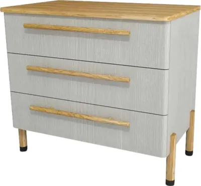 Obrázok produktu pre Kúpeľňová skrinka pod umývadlo Devo Sonet sivá/dub 84 x 75 x 49 cm SF-SU3S84-F114D01L09