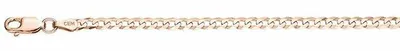 Produktbild von Damen Panzerarmband aus Silber in Roségold-Optik