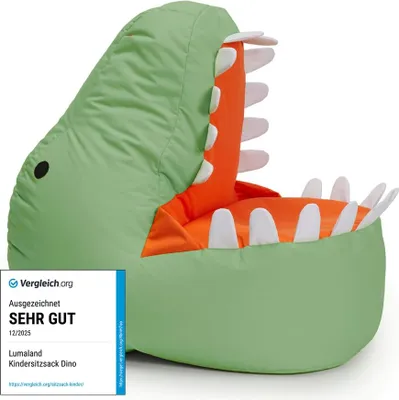 Immagine prodotto di LUMALAND Animal Line Pouf per bambini Dino - Verde pastello