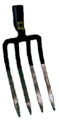 Produktbild von Spatengabel mit dreieckigen Zähnen, 26 cm, aus geschmiedetem Stahl
