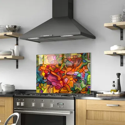 Produktbild von Wallity, 1124 (50 x 70), Dekorative Malerei aus gehärtetem Glas, Mehrfarbig, 100 % gehärtetes Glas, 50 x 70 cm