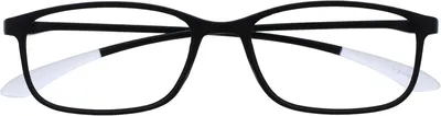 Image de Lunettes correctrices pour la myopie, correction -2.00, uni, couleur noire mate, avec étui