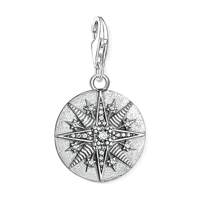 Produktbild von Thomas Sabo 1716-643-14 Charm-Anhänger Damen Coin Stern Sterling-Silber