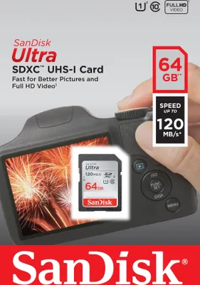 Obrázok produktu pre SanDisk Ultra - Pamäťová karta Flash - 64 GB - UHS-I U1 / Class10