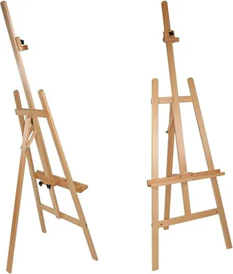 Imagen del producto de Caballete PORTO, 57x193 cm, madera de haya, para lienzos de hasta 106 cm