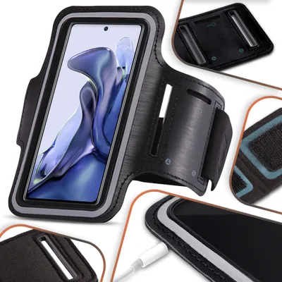 Produktbild von Schutzhülle für Xiaomi 12 Handy Hülle Schwarz Tasche Armband Jogging Lauf Case