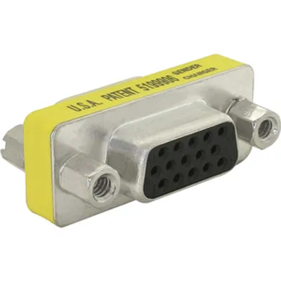 Produktbild von Delock - VGA-Gender Changer - HD-15 (VGA) (W) zu HD-15 (VGA) (W)