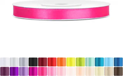 Produktbild von Satinband 6mm Pink - 25 Meter Rolle Geschenk- & Schleifenband