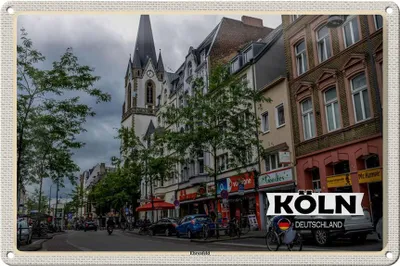 Produktbild von Blechschild Städte Köln Erhrenfeld Stadt Straße 30x20cm