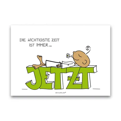 Immagine prodotto di Goebel Postkarte Der kleine Yogi- Jetzt, Grußkarte, Papier/Pappe, Bunt, 1 Stück, 54102401