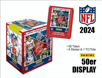 Produktbild von 2024 NFL Sticker & Card Collection Display (50 ct.)