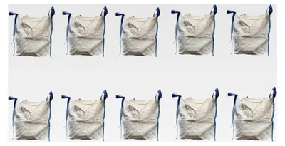 Produktbild von 10 Stück Big Bag 60x60x60cm - Säcke für Bauschutt, Holz, Gartenabfälle, Sand - Tragfähigkeit 1000 kg