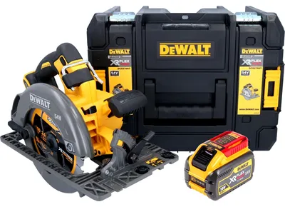 Image de DeWalt DCS 579 NT Scie circulaire à main sans fil 54 V FlexVolt 190 mm Brushless + 1x batterie 9,0 Ah + TSTAK - sans chargeur