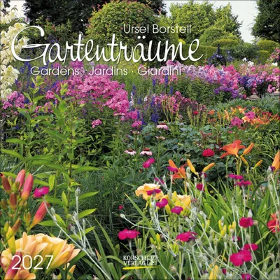 Produktbild von Korsch Gartenträume Kalender 2027 – Bildkalender mit viel Platz für Notizen, mehrsprachig