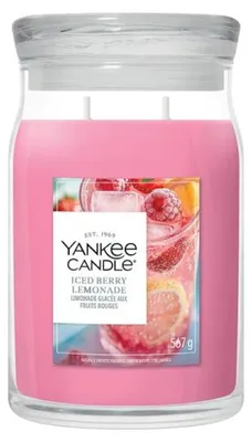 Produktbild von Yankee Candle Iced Berry Lemonade, Zylinder, Gelb, Grapefruit, Zitrone, Pampelmuse, 90 h, 1 Stück(e)