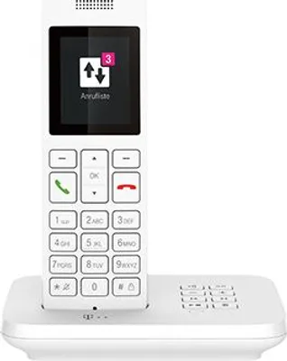 Produktbild von Deutsche Telekom Telekom Sinus A12 - Analoges/DECT-Telefon - Kabelloses Mobilteil - Freisprecheinrichtung - 100 Eintragungen - Weiß