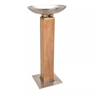 Produktbild von Säule aus Mangoholz mit Schale 125 cm