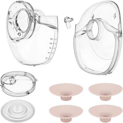 Produktbild von Lionelo Fidi Free Slim Spare Parts Set Ersatzteile Set Milchpumpe mit Silikon Trichter 17–24 mm, Membran, Ventil für Slim & Duo