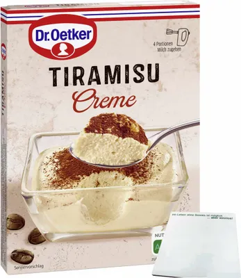 Produktbild von Dr. Oetker Tiramisu Creme (70g Packung) + usy Block