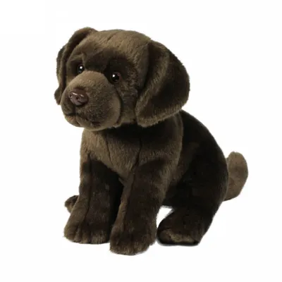 Image de Peluche Anna Club - Chien Labrador (brun, 26cm) réaliste Peluche